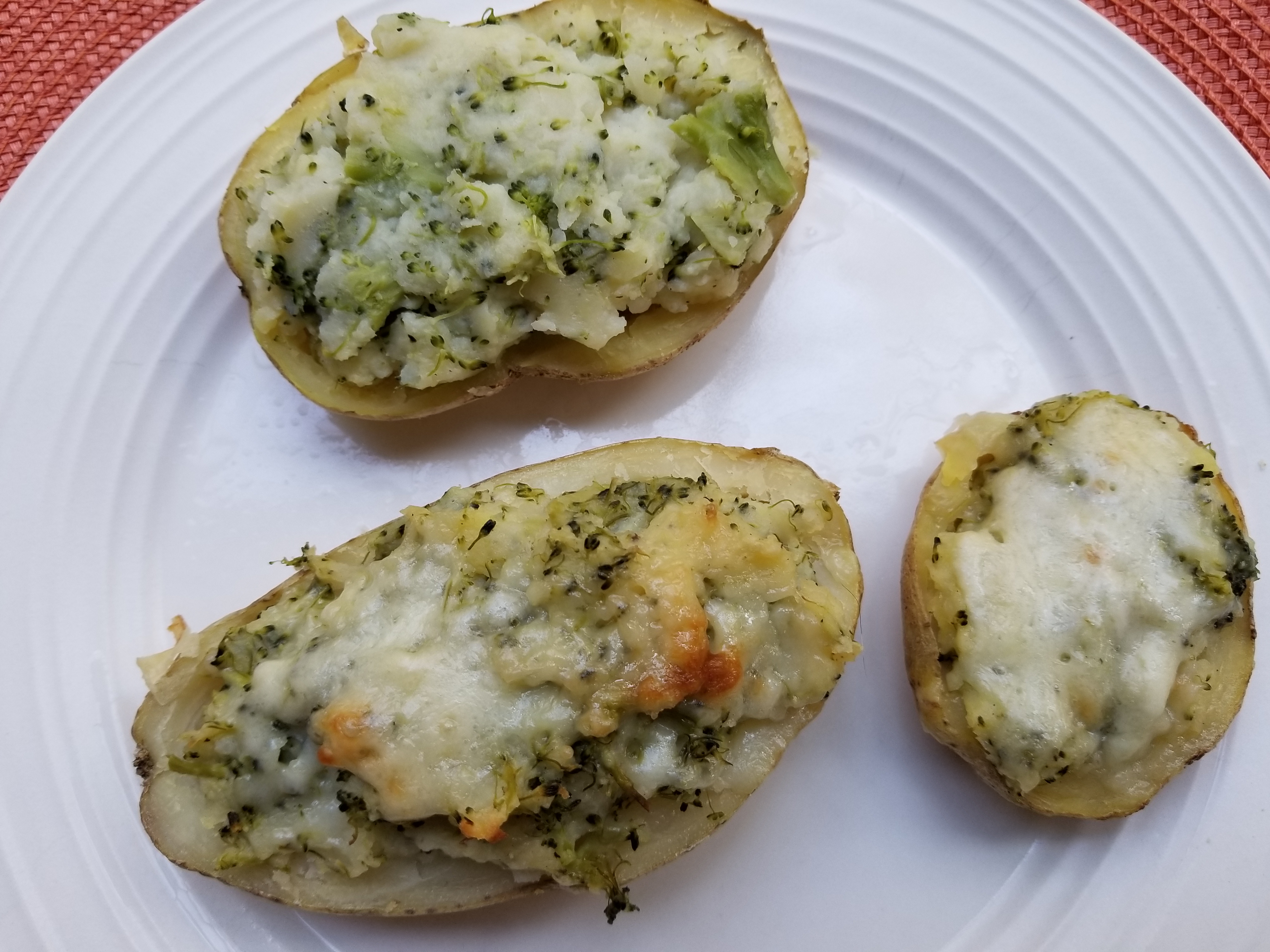 twice baked potatoes broccoli